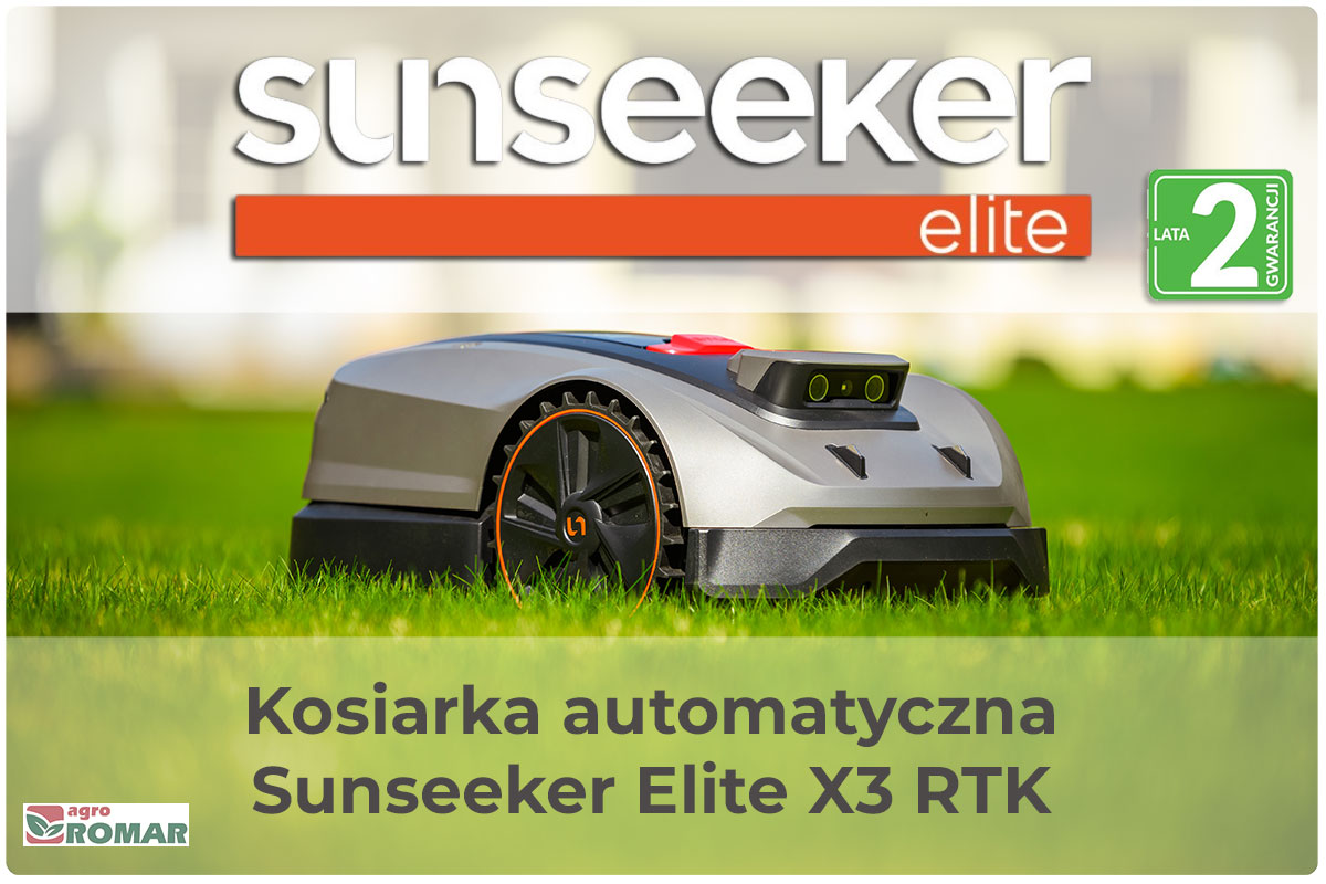 Sunseeker Elite X3 RTK – robot koszący z nawigacją RTK do ogrodów do 800 m²